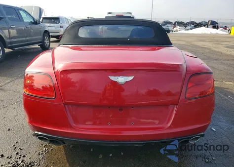 2014 Bentley Continental Gtc V8 z USA, uszkodzony, nr VIN SCBGT3ZA2EC092496
